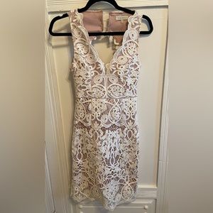 White Lace Bodycon Dress